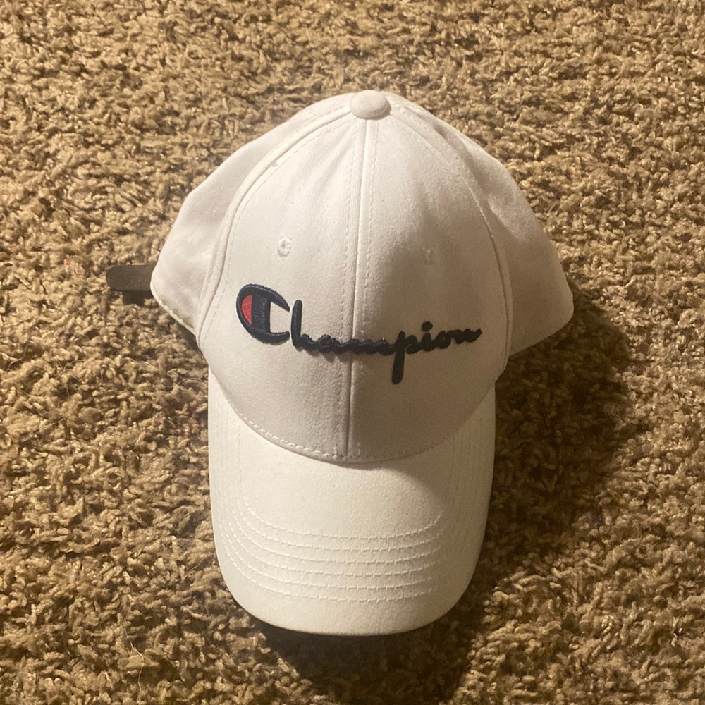 Champion white hat size any